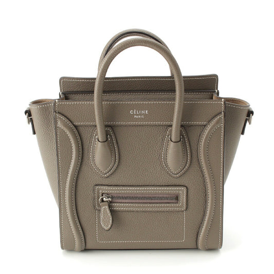 Celine Luggage Nano Shopper Leather Handbag