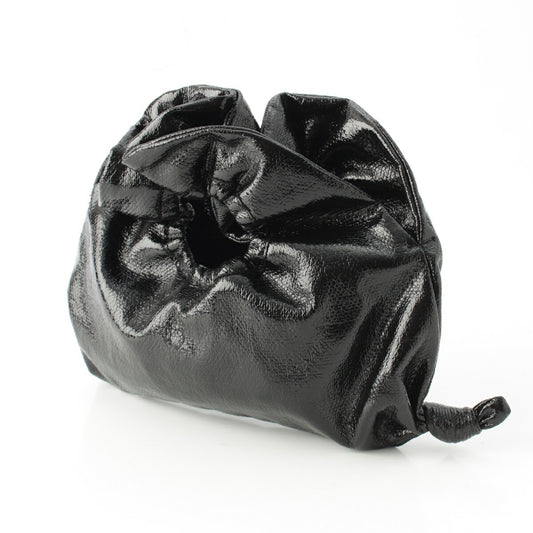 LUDLOW Coated Linen Small Handbag Black