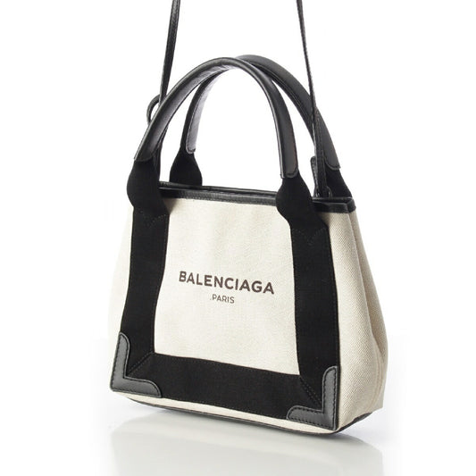 Balenciaga Canvas Navy Cabas XS Tote Bag