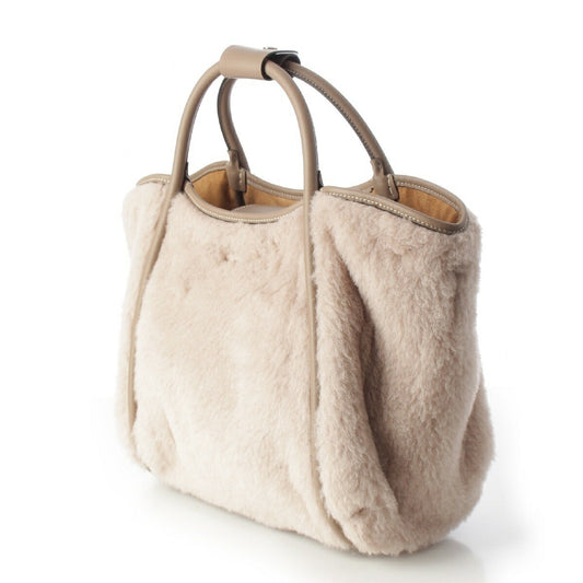 Max Mara Wool Silk Teddy Bear 2WAY Handbag