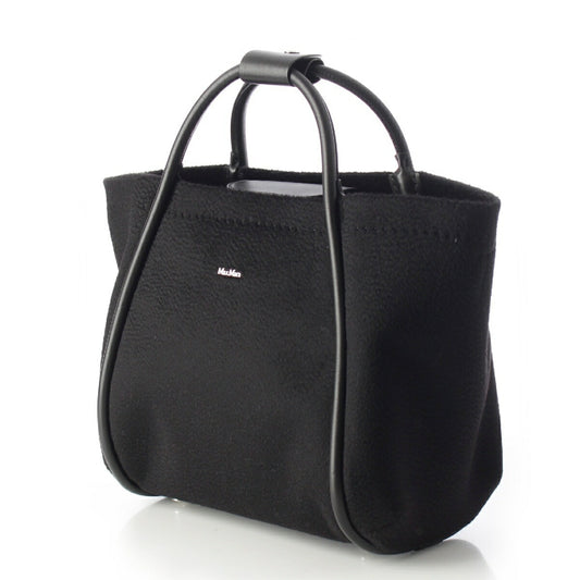 Max Mara Cashmere 2WAY Handbag Black