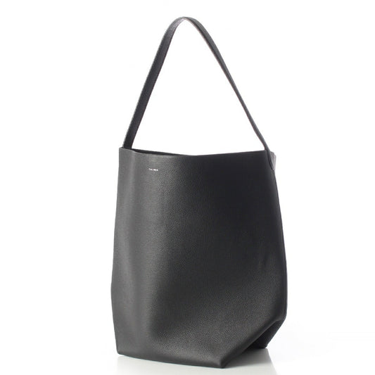 The Row Leather Park Tote Bag Black