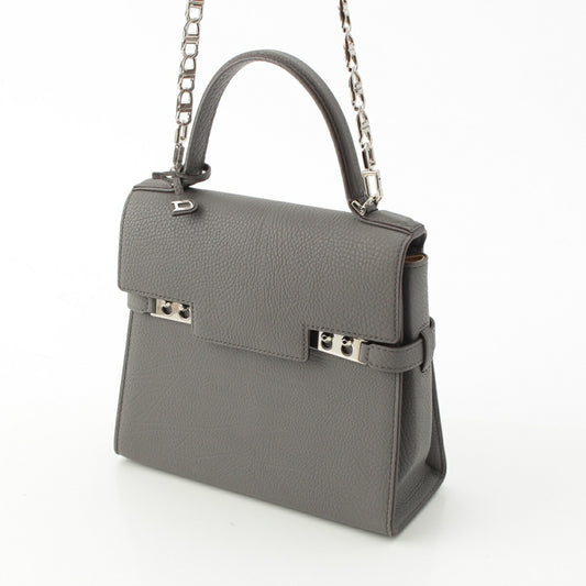 Delvaux Tempete PM Handbag Stone Gray