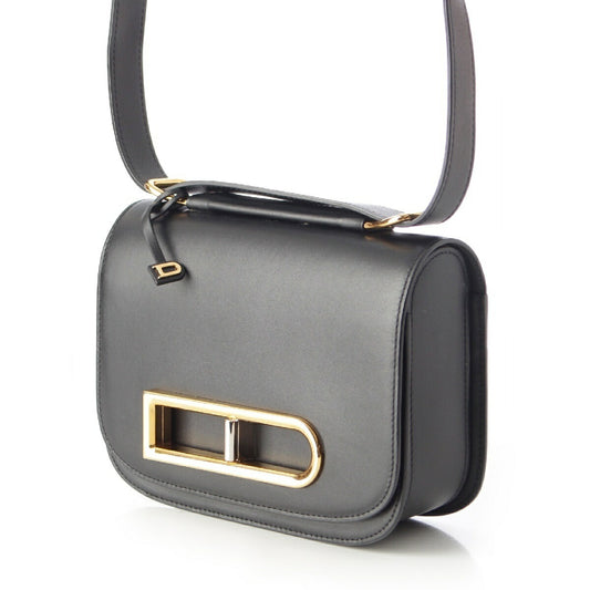 Delvaux Lango PM Shoulder Bag Black