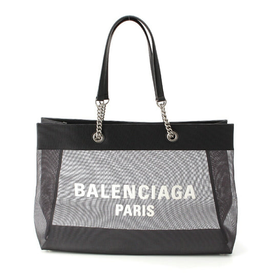 Balenciaga Mesh Logo Print Tote Bag 741605