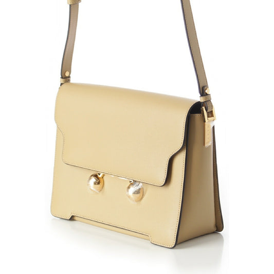 Marni Trunk Calf Leather Shoulder Bag