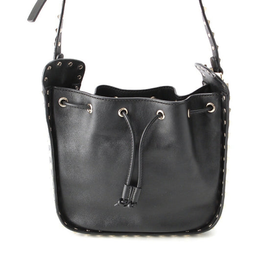 Valentino Leather Studded Shoulder Bag