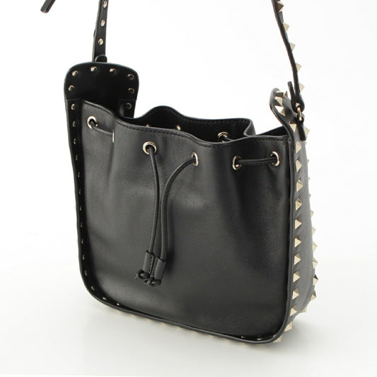 Valentino Leather Studded Shoulder Bag