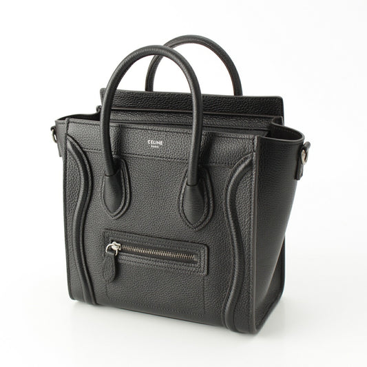 Celine Luggage Nano Shopper Black Handbag