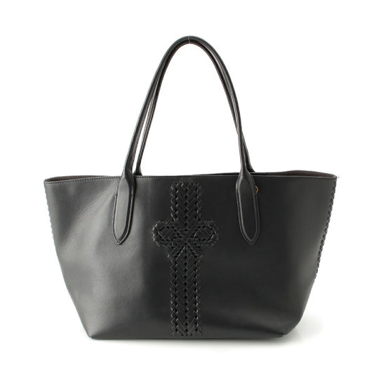 Anya Hindmarch Neson Leather Tote Bag Black