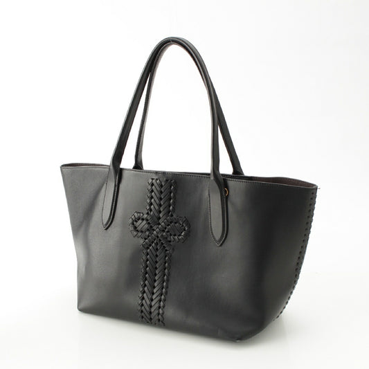 Anya Hindmarch Neson Leather Tote Bag Black