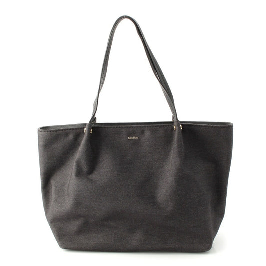 Max Mara Denim Logo Tote Bag