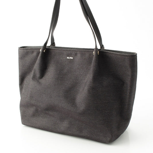 Max Mara Denim Logo Tote Bag