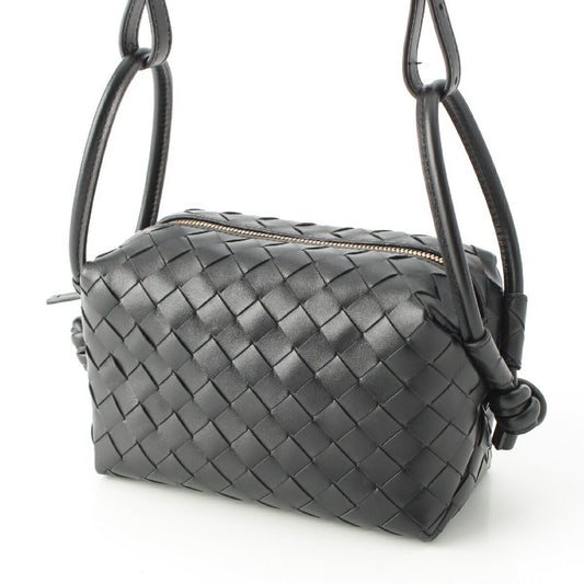 Bottega Veneta Leather Intrecciato Loop Top Handle Shoulder Bag
