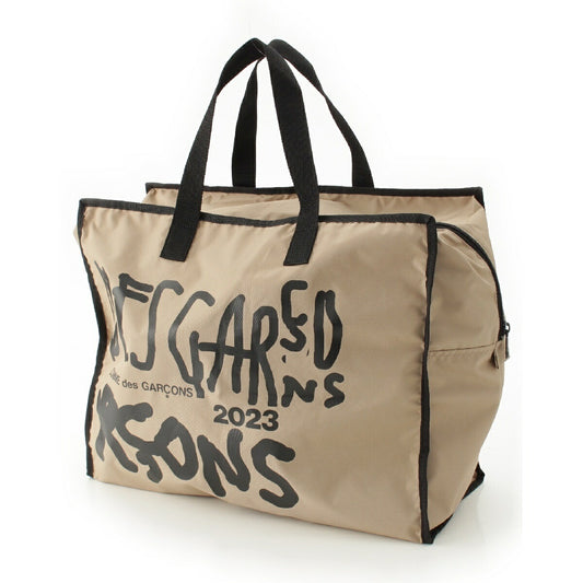 Comme des Garcons Nylon Print Logo Tote Bag