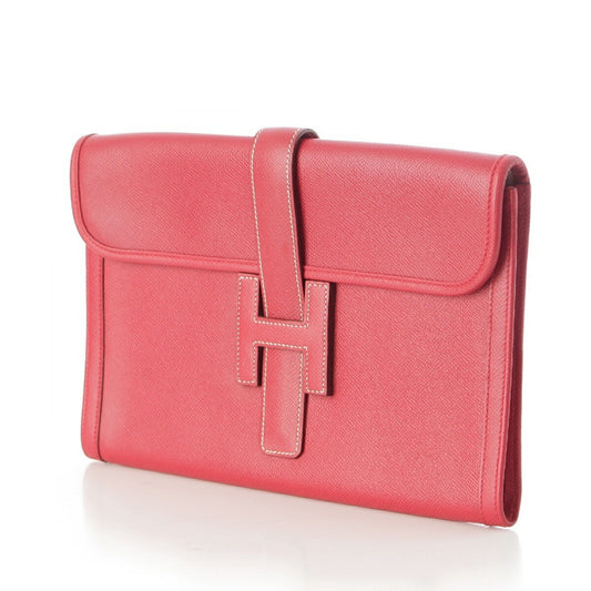 Hermes Leather Jige PM Clutch Bag