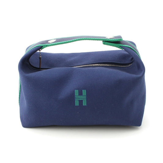 Hermes Cotton Brid A Black GM Pouch Handbag