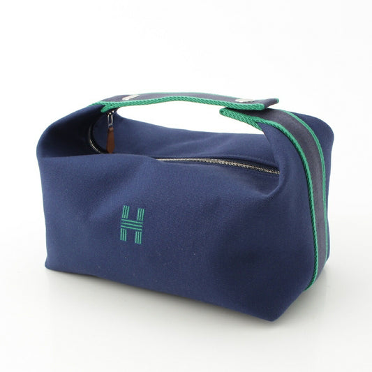 Hermes Cotton Brid A Black GM Pouch Handbag