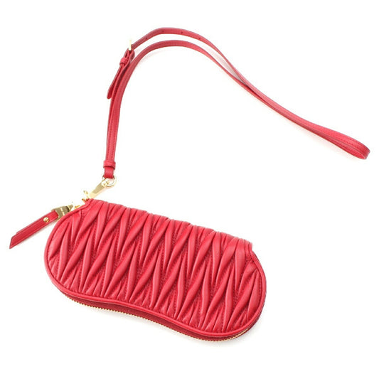 Miu Miu Matelassé Leather Clutch 5RA015
