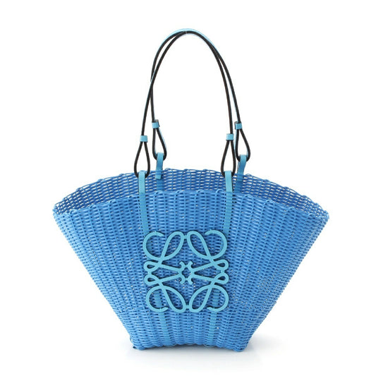 Loewe Raffia Mermaid Anagram Handbag Blue