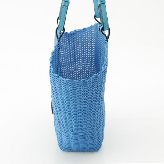 Loewe Raffia Mermaid Anagram Handbag Blue