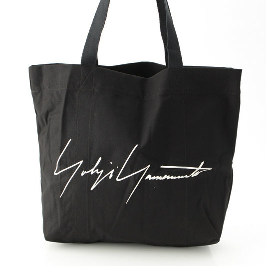 Yohji Yamamoto Canvas Tote Bag Black