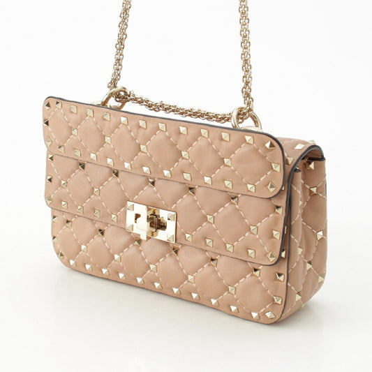 Valentino Nappa Leather Rockstud Spike Chain Shoulder Bag