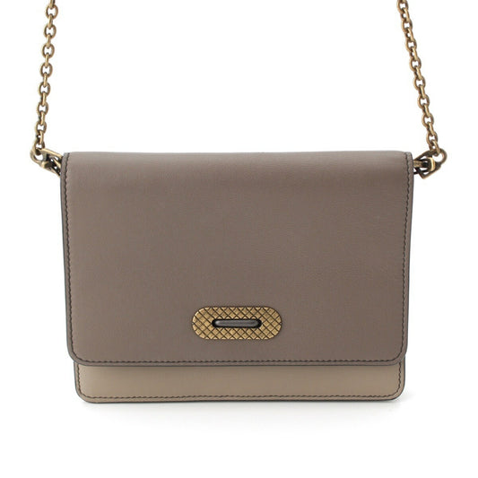 Bottega Veneta Leather Half Flap Chain Shoulder Bag