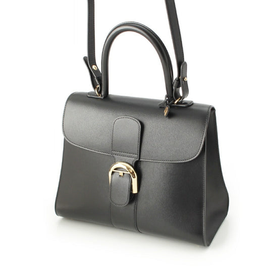 Delvaux Brillant MM Box Calf 2WAY Handbag