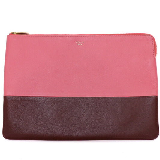 Celine Lambskin Clutch Bag Bicolor