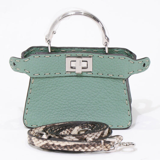 Fendi Nano Peekaboo 2WAY Leather Bag