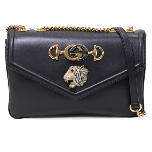 Gucci Rajah MM Leather Crossbody Bag