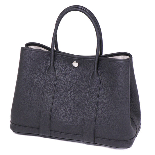 Hermes Garden Party TPM Tote Bag Black Leather