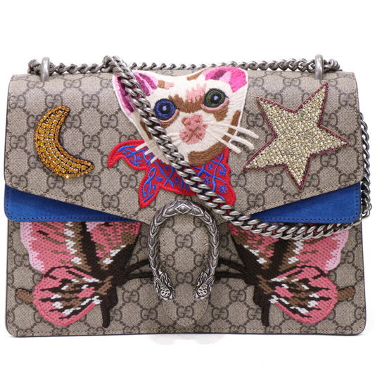Gucci Dionysus Cat GG Supreme Chain Shoulder Bag
