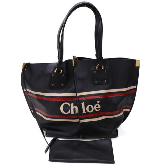 Chloe Leather Tote Bag with Pouch