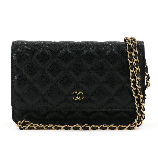 Chanel Chain Wallet Shoulder Bag Black