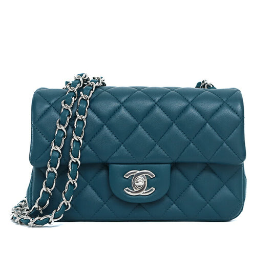 Chanel Lambskin Mini Matelasse Chain Bag