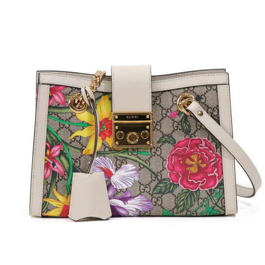 Gucci Flora Padlock GG Small Shoulder Bag