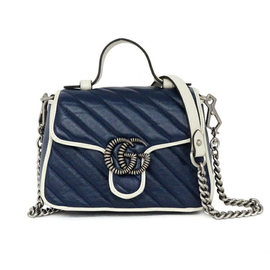 Gucci GG Marmont Mini Leather Top Handle Bag