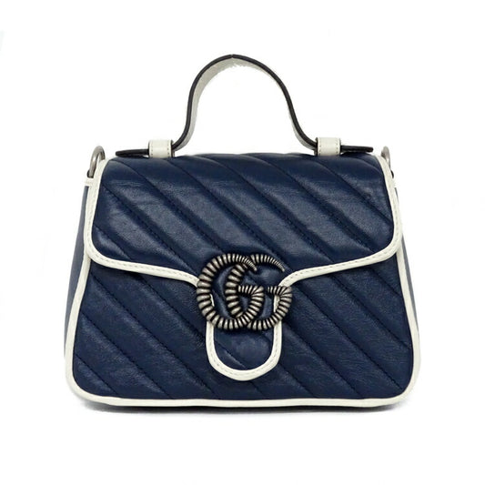 Gucci GG Marmont Mini Leather Top Handle Bag