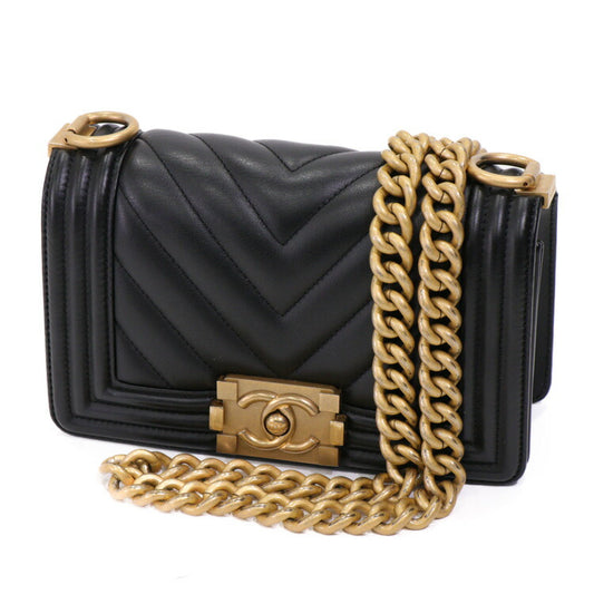 Chanel Boy Small Chain Shoulder Bag V Stitch