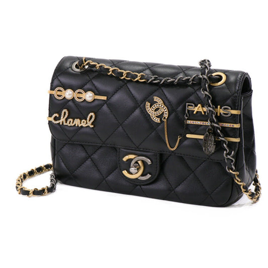 Chanel Lambskin Charm Single Flap Bag
