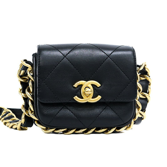 Chanel Lambskin Mini Flap Chain Shoulder Bag