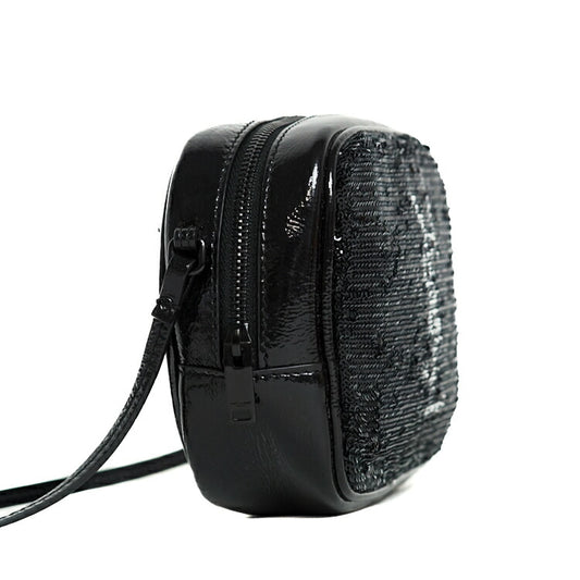 Yves Saint Laurent Sequin Monogram Mini Crossbody Bag