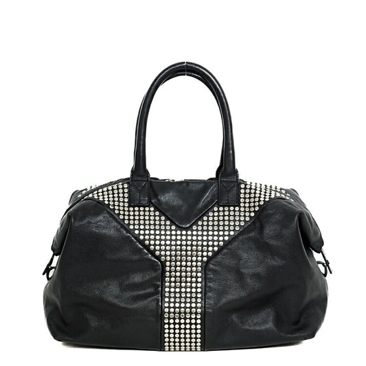 YSL Leather Easy Rock Studded Tote Bag