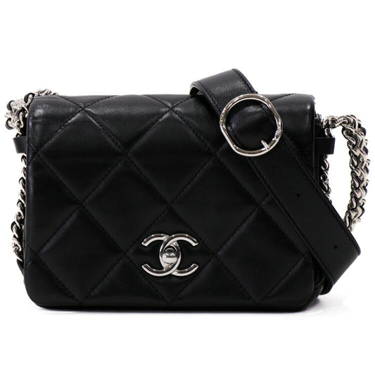 Chanel Leather Mini Matelasse Shoulder Bag