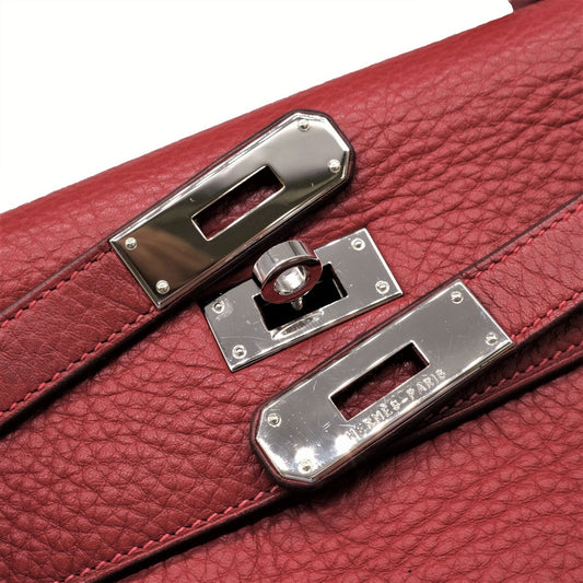 Hermes Kelly 32 Handbag Red Leather