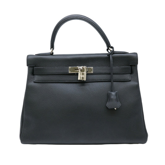 Hermes Kelly 32 Handbag Black Leather