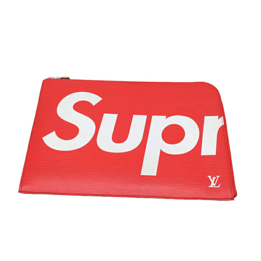 Louis Vuitton Epi Pochette Jour GM Clutch Red