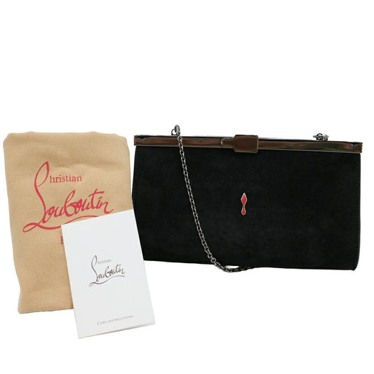 Christian Louboutin Suede Party Bag 2WAY Clutch